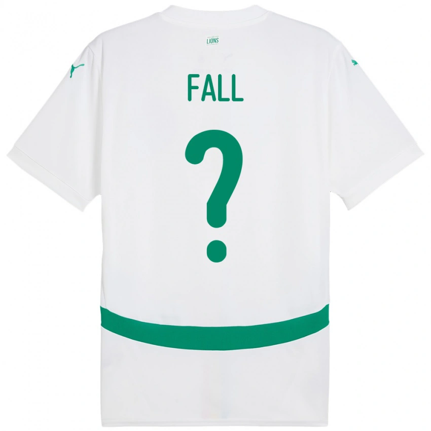 נשים סנגל Falilou Fall #0 לָבָן ג'רזי ביתית 24-26 חולצה קצרה