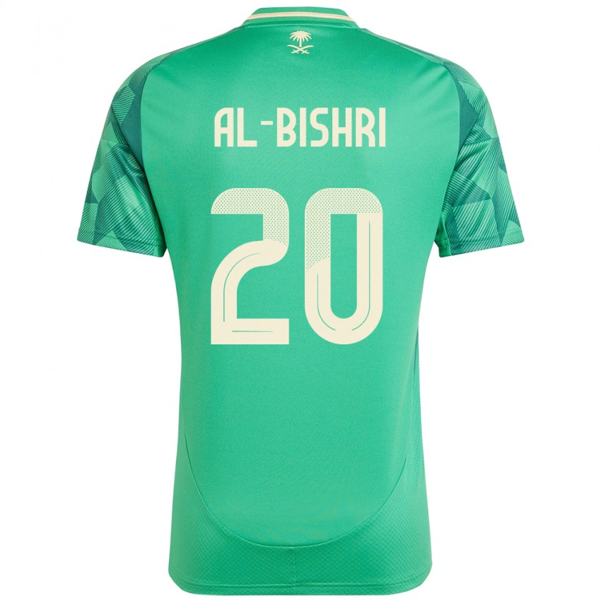 נשים ערב הסעודית Nawaf Al-Bishri #20 יָרוֹק ג'רזי ביתית 24-26 חולצה קצרה
