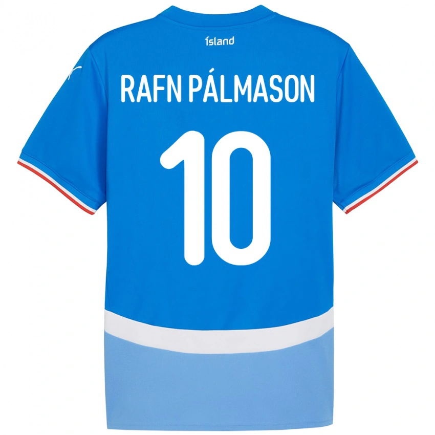 נשים אִיסלַנד Alexander Rafn Pálmason #10 כְּחוֹל ג'רזי ביתית 24-26 חולצה קצרה