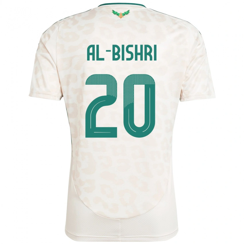 נשים ערב הסעודית Nawaf Al-Bishri #20 לָבָן הרחק ג'רזי 24-26 חולצה קצרה