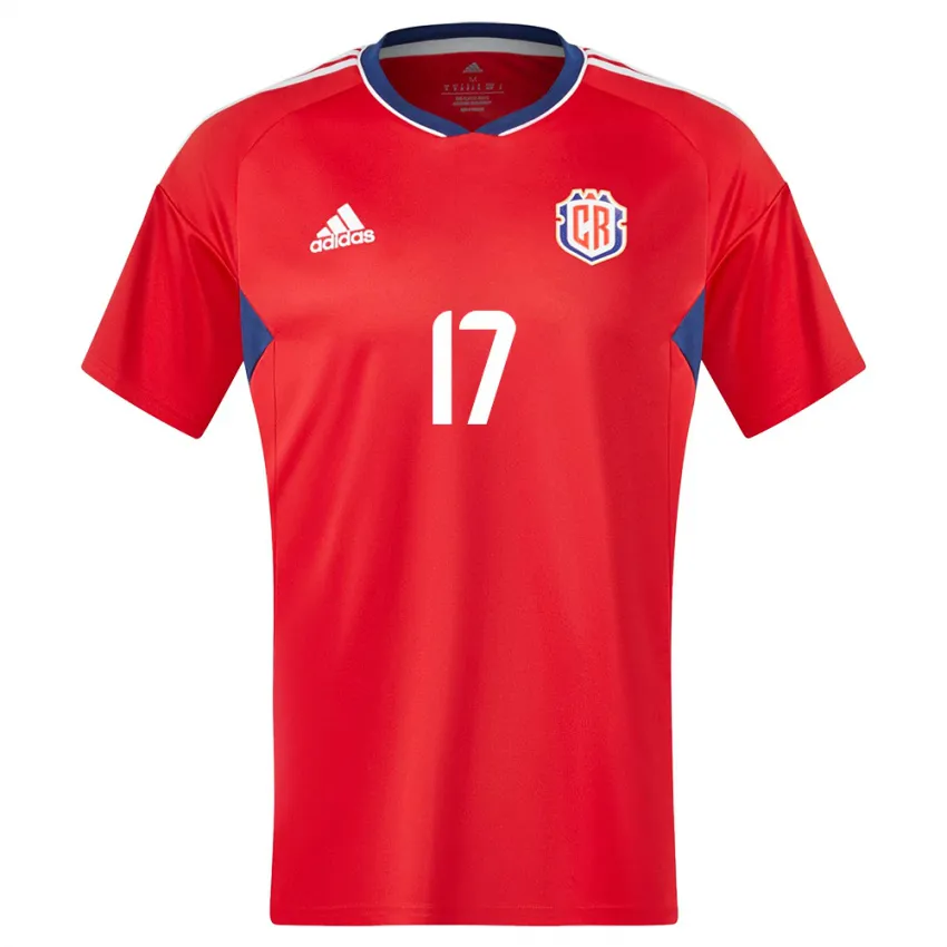 נשים קוסטה ריקה Dylan Ramírez #17 אָדוֹם ג'רזי ביתית 24-26 חולצה קצרה