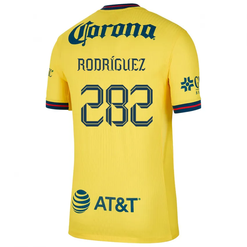 ילדים Francisco Rodríguez #282 צהוב כחול ג'רזי ביתית 2024/25 חולצה קצרה