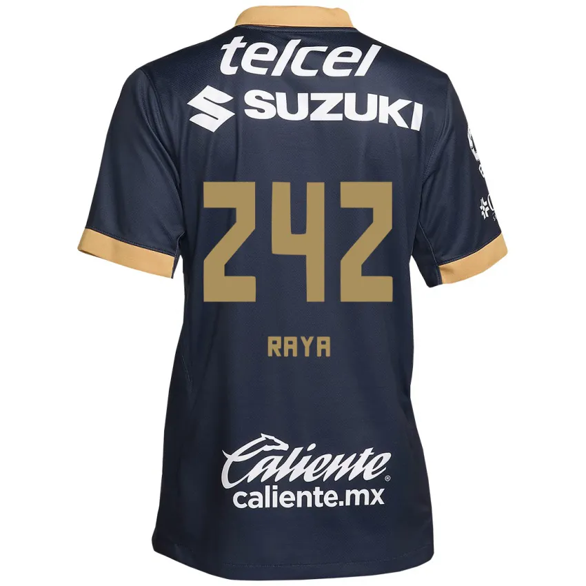 נשים Félix Raya #242 אובסידיאן זהב לבן הרחק ג'רזי 2024/25 חולצה קצרה