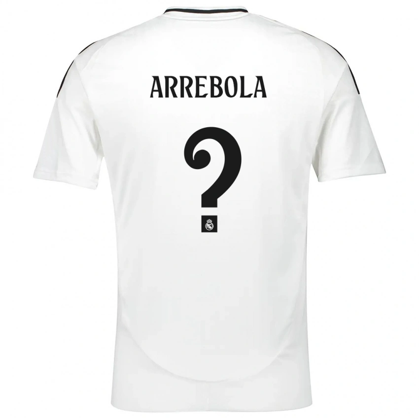 ילדים Hugo Arrebola #0 לָבָן ג'רזי ביתית 2024/25 חולצה קצרה