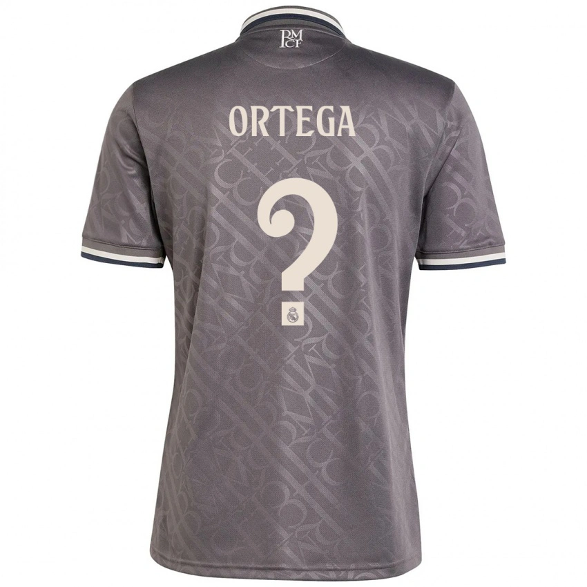 ילדים Jacobo Ortega #0 פֶּחָם ג'רזי קיט שלישי 2024/25 חולצה קצרה