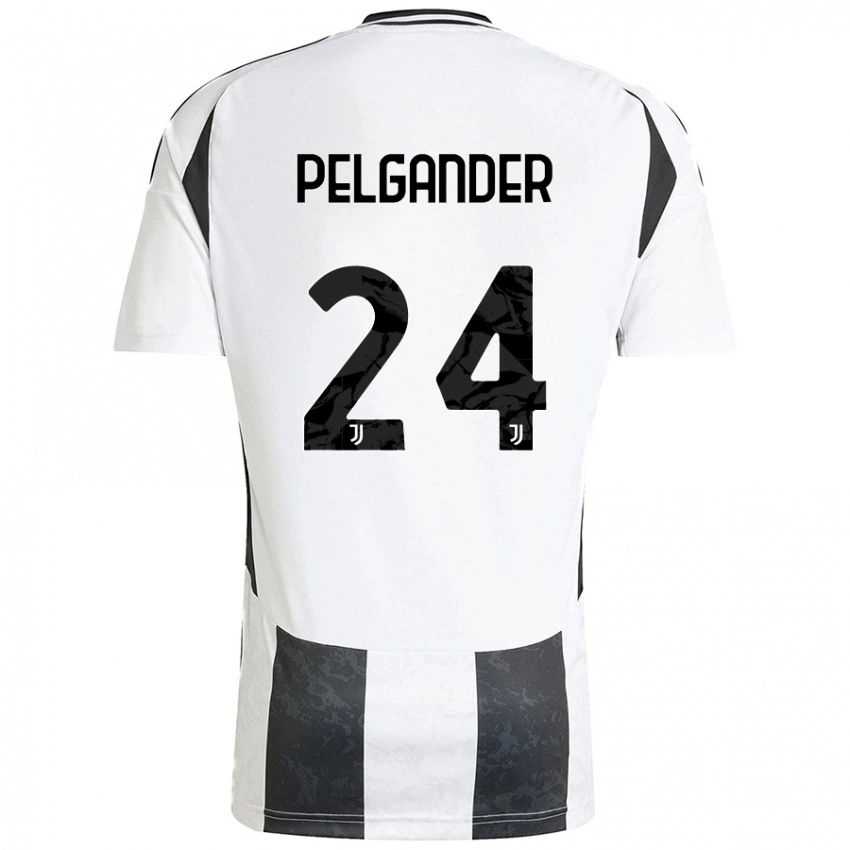נשים Elsa Pelgander #24 לבן שחור ג'רזי ביתית 2024/25 חולצה קצרה