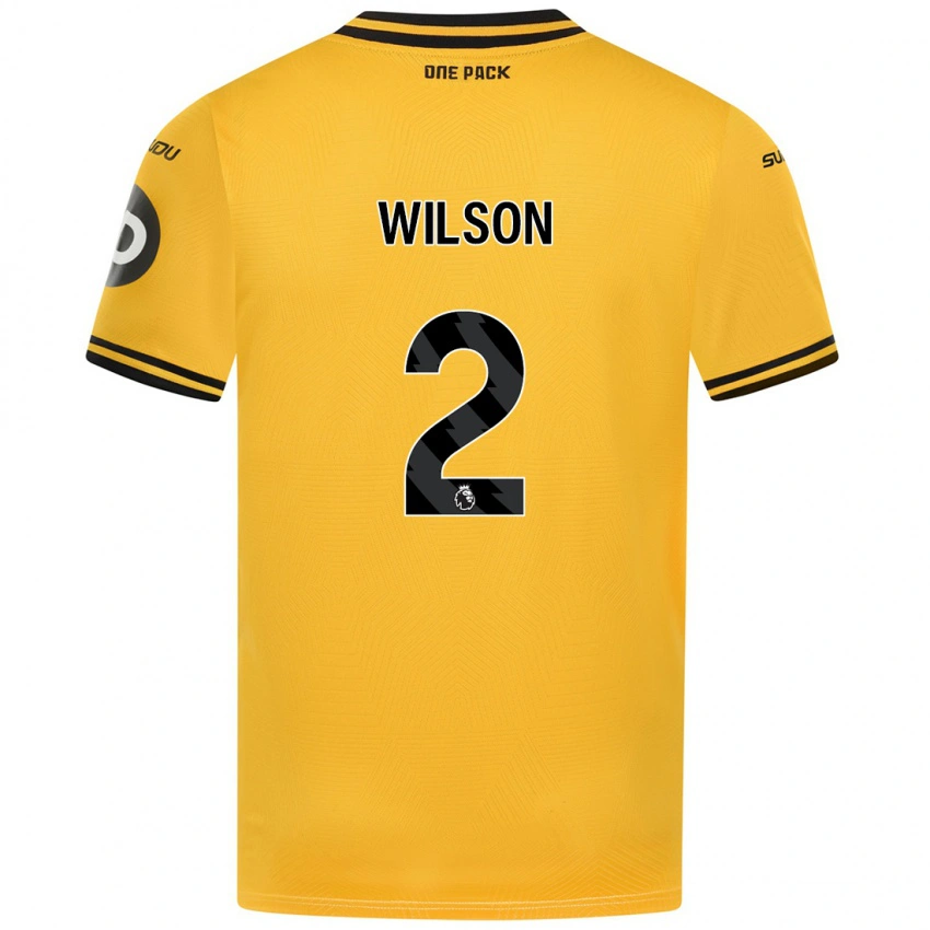 גברים Ellie Wilson #2 צָהוֹב ג'רזי ביתית 2024/25 חולצה קצרה