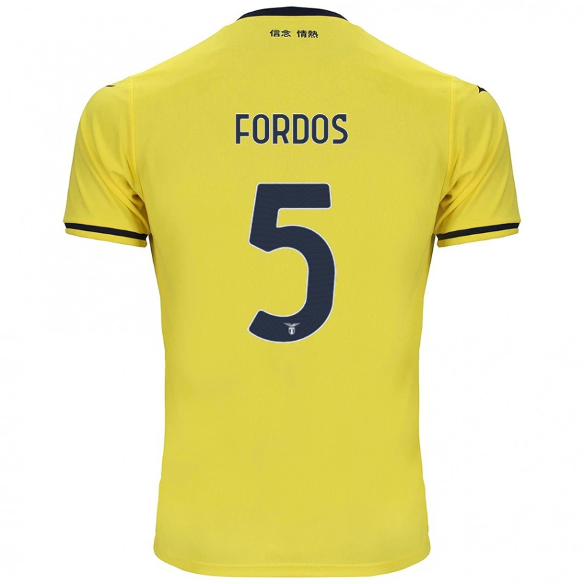 גברים Beatrix Fordos #5 צָהוֹב הרחק ג'רזי 2024/25 חולצה קצרה