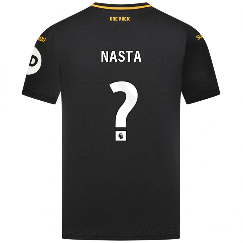 נשים Arthur Nasta #0 שָׁחוֹר הרחק ג'רזי 2024/25 חולצה קצרה