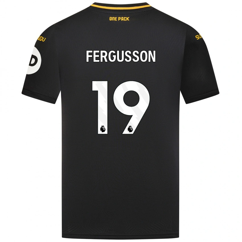 נשים Liv Fergusson #19 שָׁחוֹר הרחק ג'רזי 2024/25 חולצה קצרה