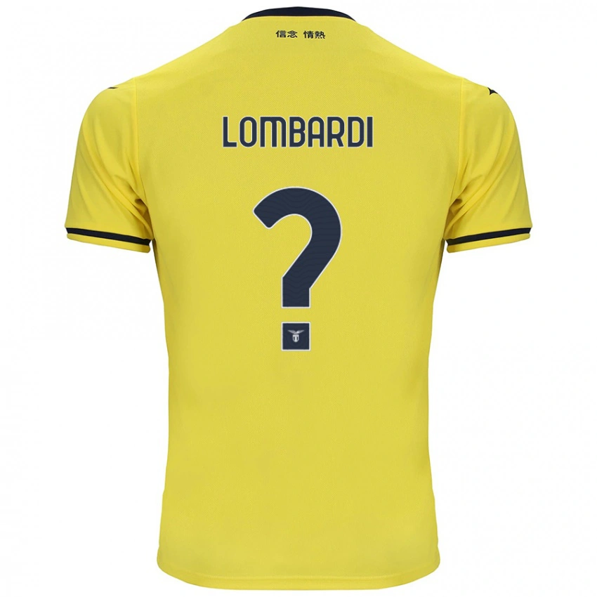 נשים Pierlorenzo Lombardi #0 צָהוֹב הרחק ג'רזי 2024/25 חולצה קצרה