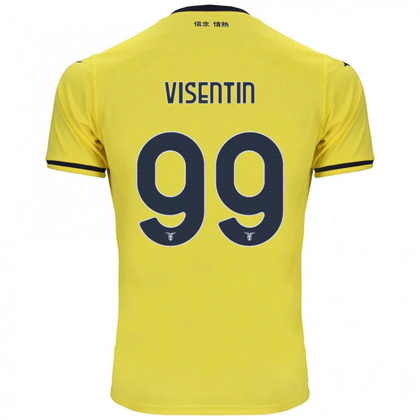 נשים Noemi Visentin #99 צָהוֹב הרחק ג'רזי 2024/25 חולצה קצרה