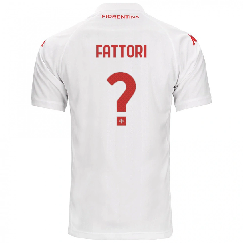 ילדים Filippo Fattori #0 לָבָן הרחק ג'רזי 2024/25 חולצה קצרה
