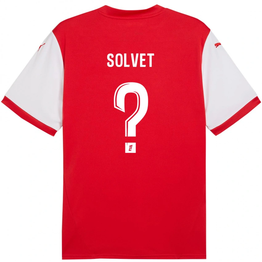 גברים Anddrys Solvet #0 אדום לבן ג'רזי ביתית 2024/25 חולצה קצרה