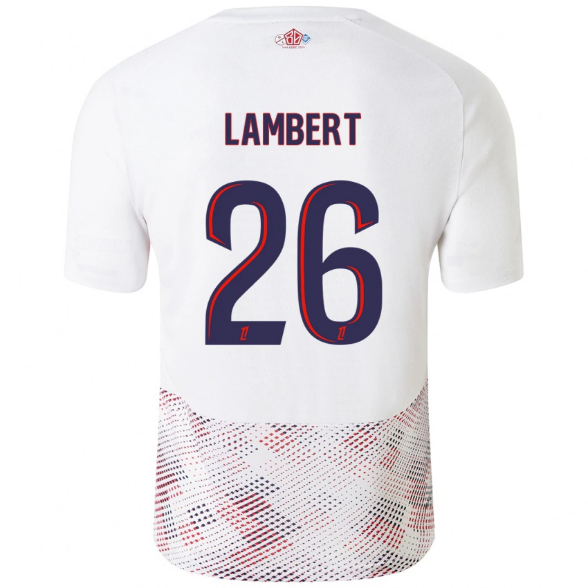 גברים Anaïs Lambert #26 כחול רויאל לבן הרחק ג'רזי 2024/25 חולצה קצרה
