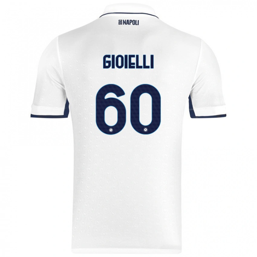 גברים Francesco Gioielli #60 כחול רויאל לבן הרחק ג'רזי 2024/25 חולצה קצרה