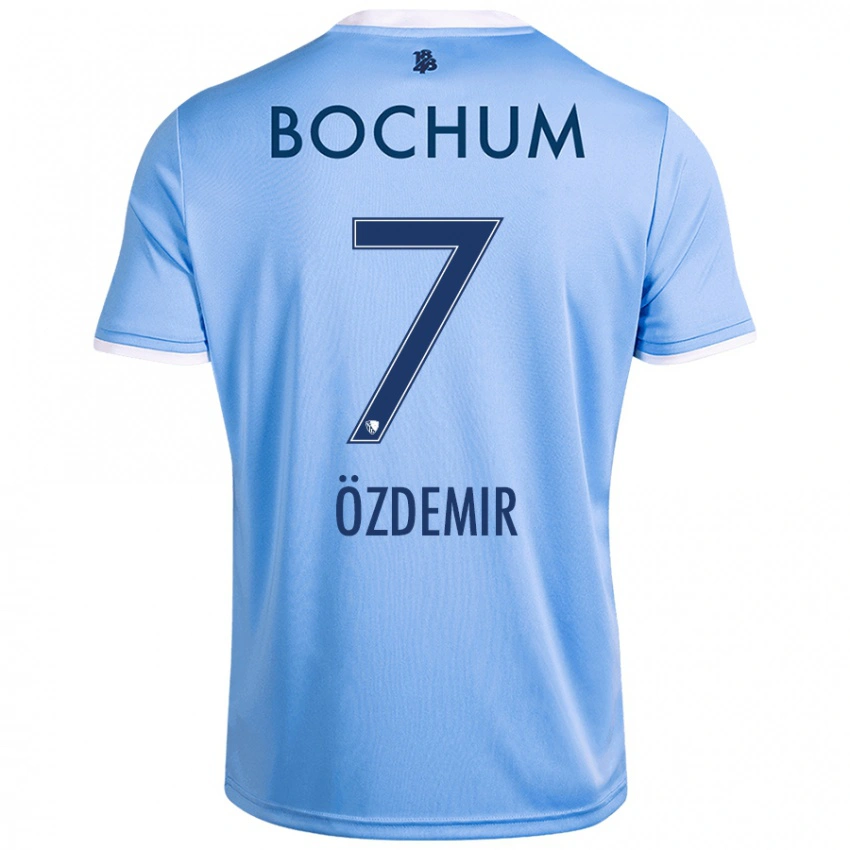 ילדים Tolga Özdemir #7 שמיים כחולים הרחק ג'רזי 2024/25 חולצה קצרה