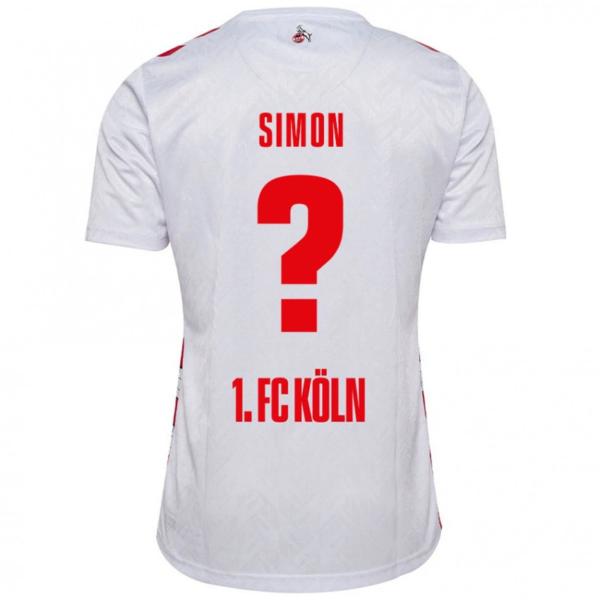גברים Josias Simon #0 לבן אדום ג'רזי ביתית 2024/25 חולצה קצרה