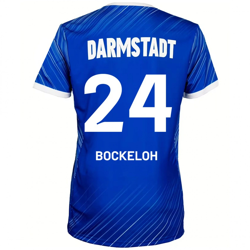 גברים Leonhard Bockeloh #24 כחול לבן ג'רזי ביתית 2024/25 חולצה קצרה