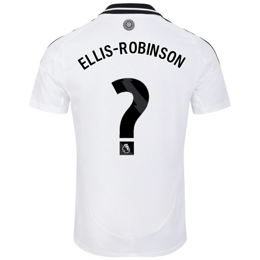 נשים Eddie Ellis-Robinson #0 לָבָן ג'רזי ביתית 2024/25 חולצה קצרה