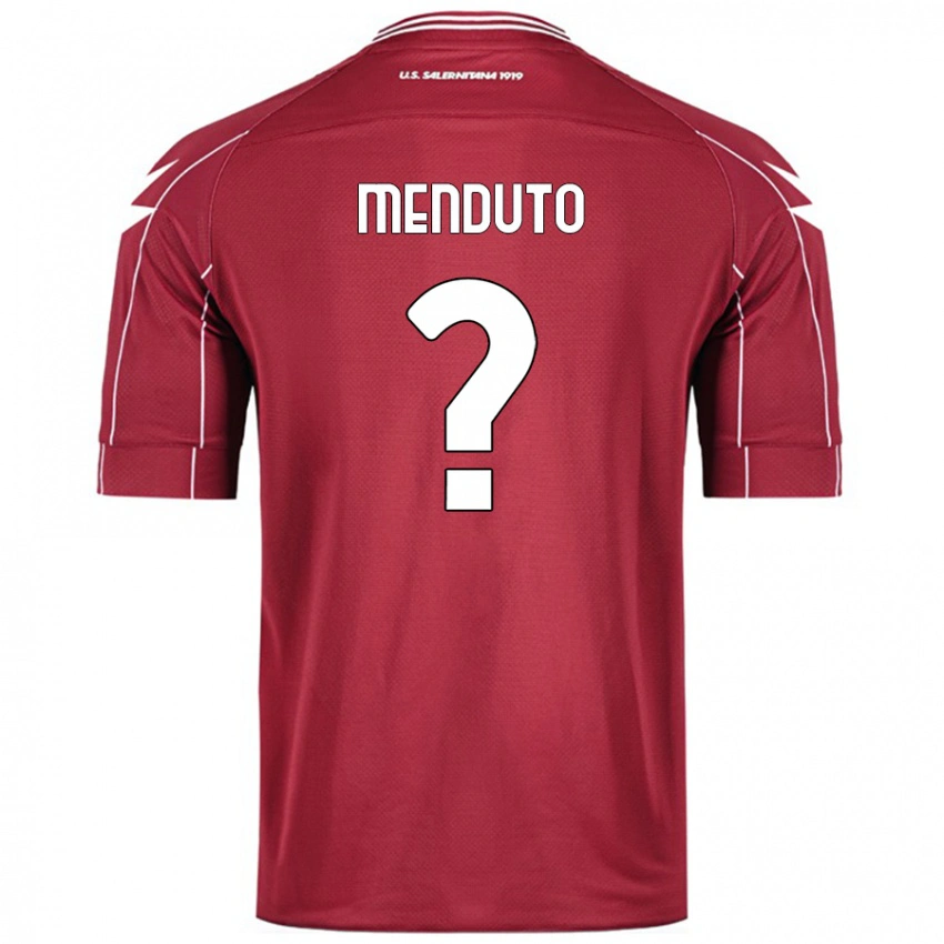 ילדים Walter Menduto #0 בורדו ג'רזי ביתית 2024/25 חולצה קצרה