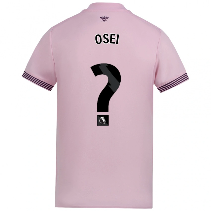 ילדים Mark Osei #0 וָרוֹד הרחק ג'רזי 2024/25 חולצה קצרה