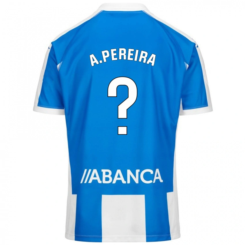 גברים Alejandro Pereira #0 כחול לבן ג'רזי ביתית 2024/25 חולצה קצרה