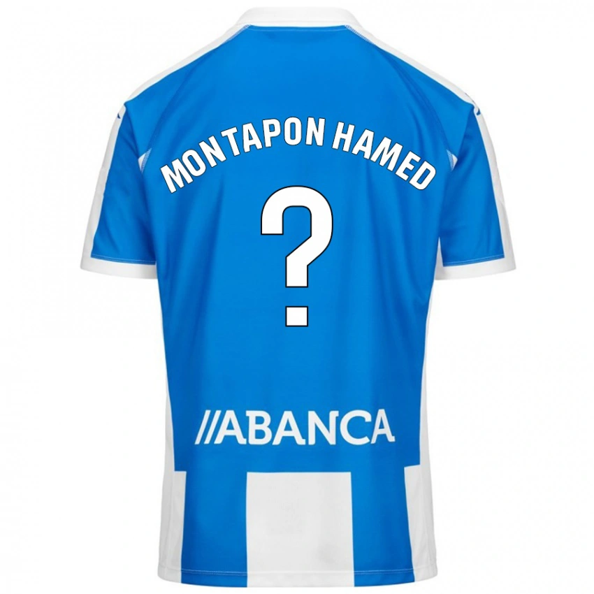 גברים Fadil Montapon Hamed #0 כחול לבן ג'רזי ביתית 2024/25 חולצה קצרה