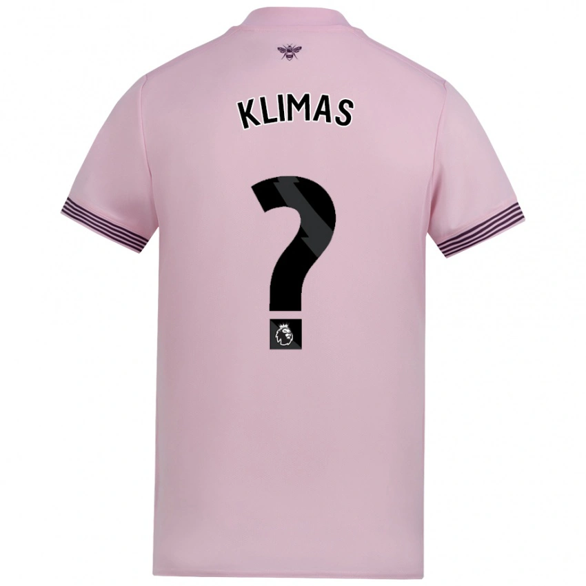 גברים Matas Klimas #0 וָרוֹד הרחק ג'רזי 2024/25 חולצה קצרה