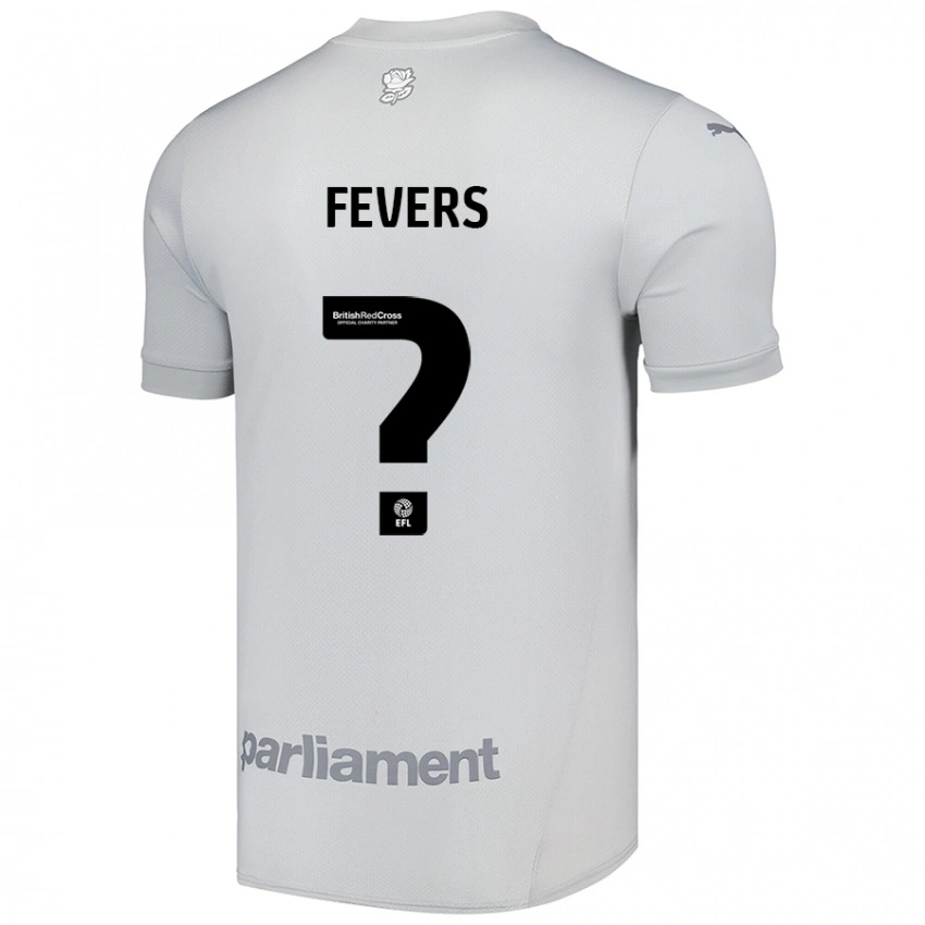 גברים Becky Fevers #0 אפור כסף הרחק ג'רזי 2024/25 חולצה קצרה