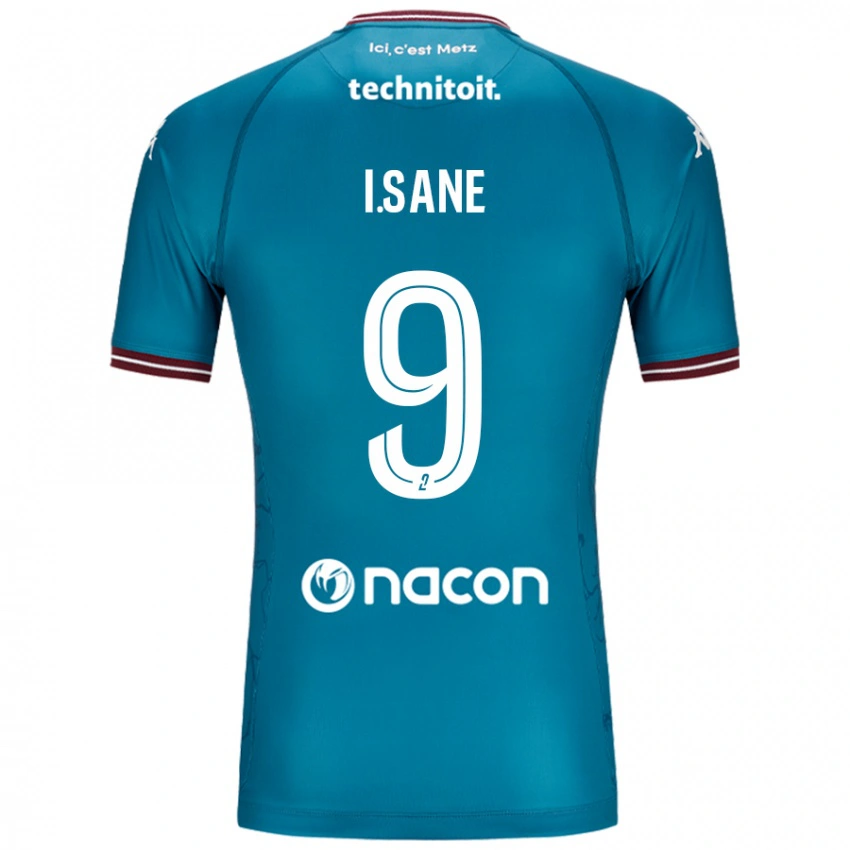 גברים Ibou Sané #9 בלו בנזין הרחק ג'רזי 2024/25 חולצה קצרה