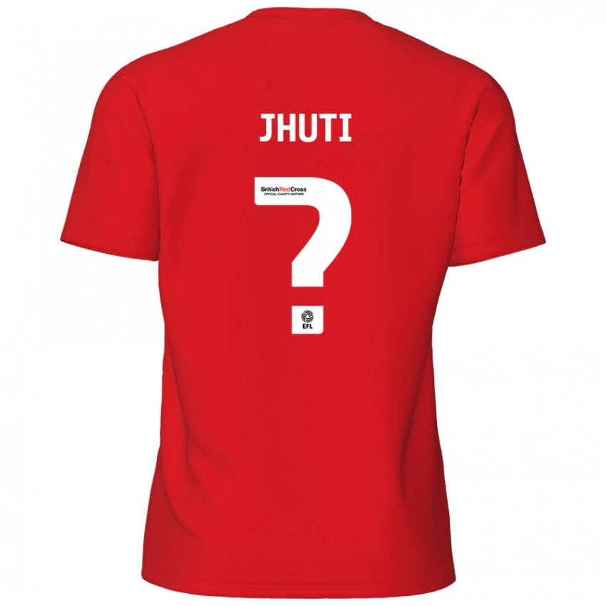 נשים Reece Jhuti #0 אָדוֹם ג'רזי ביתית 2024/25 חולצה קצרה