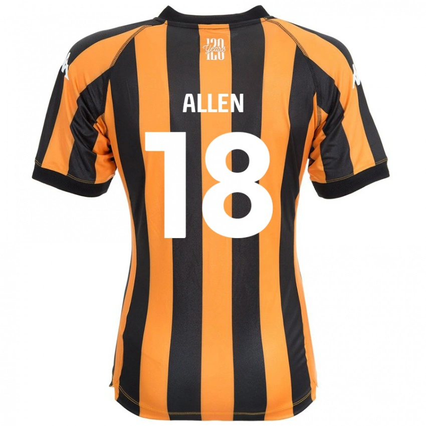 נשים Aaliyah Allen #18 ענבר שחור ג'רזי ביתית 2024/25 חולצה קצרה