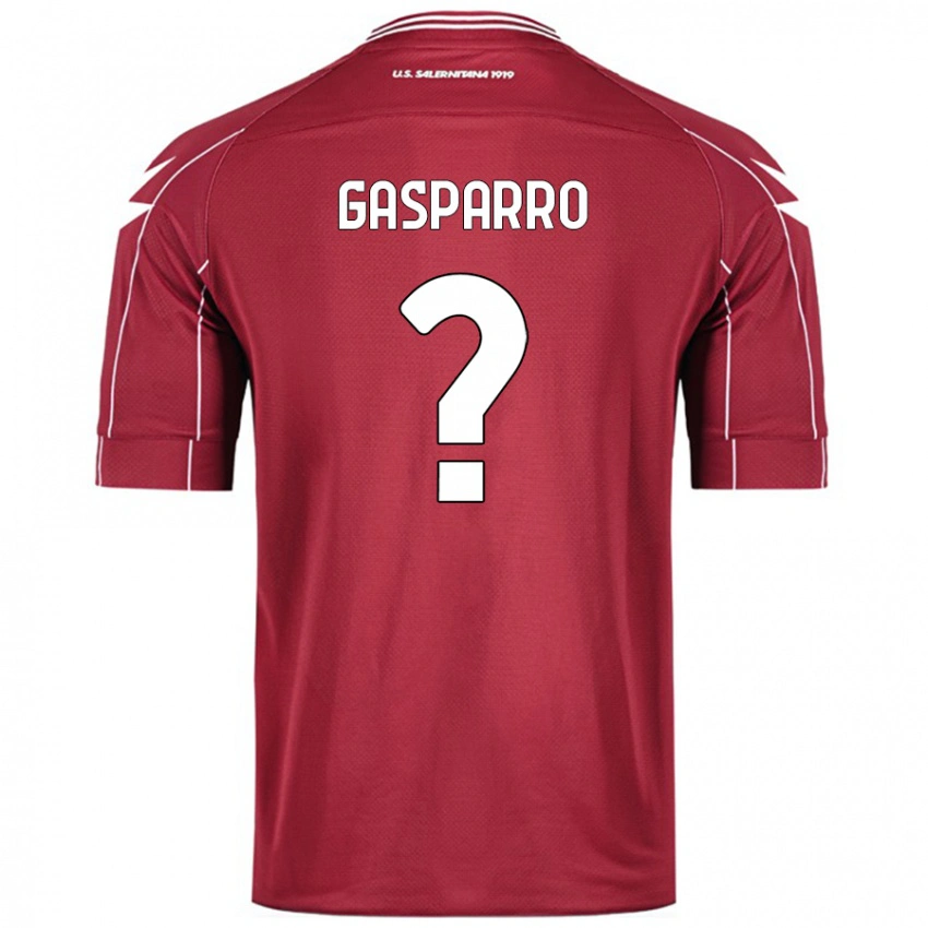 נשים Roberto Gasparro #0 בורדו ג'רזי ביתית 2024/25 חולצה קצרה