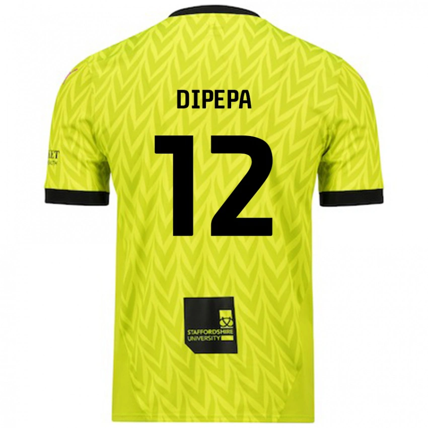 נשים Baylee Dipepa #12 ירוק פלורסנט הרחק ג'רזי 2024/25 חולצה קצרה