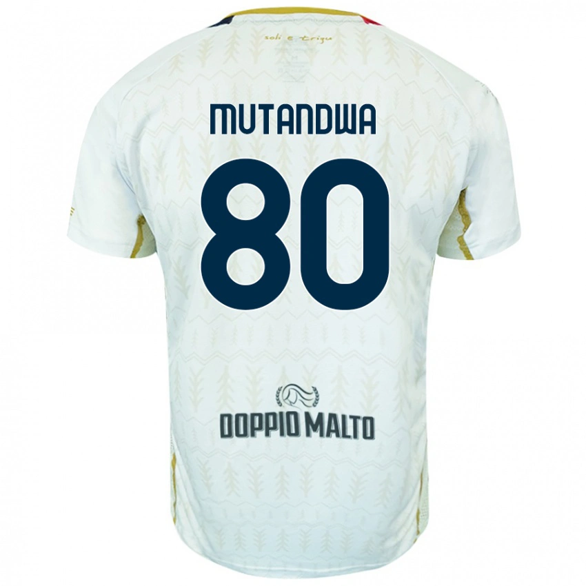 נשים Kingstone Mutandwa #80 לָבָן הרחק ג'רזי 2024/25 חולצה קצרה